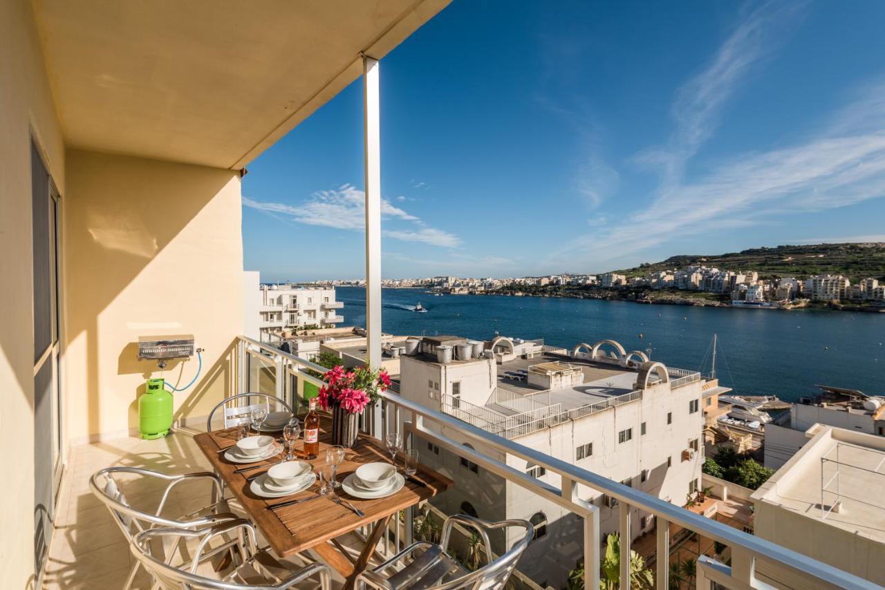 Bayview 2 Bedroom Seaview With Large Terrace With Panoramic Views - By Getawaysmalta Apartment